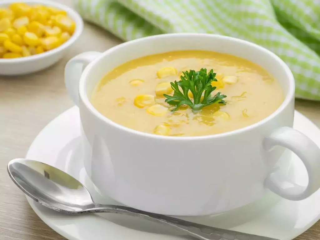 Sweet corn soup